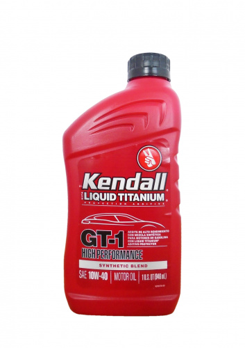 KENDALL GT-1 High Performance Motor Oil with Liquid Titanium 10W-40