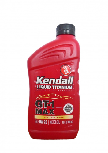 KENDALL GT-1 Max Full Synthetic Motor Oil with Liquid Titanium 0W-20